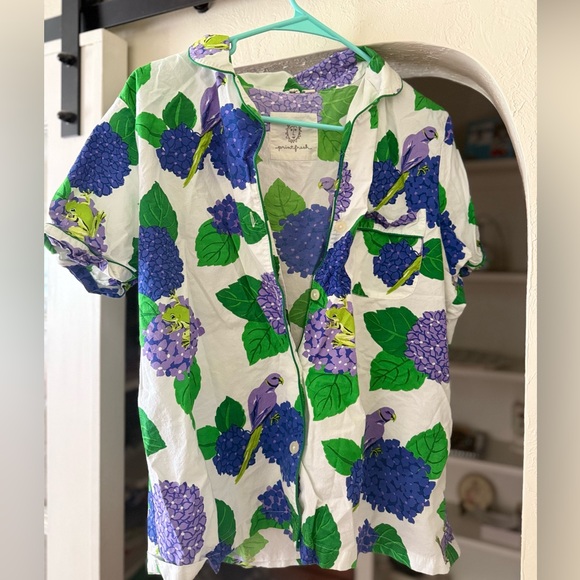 SET short sleeve and shorts pj set - Picture 1 of 2